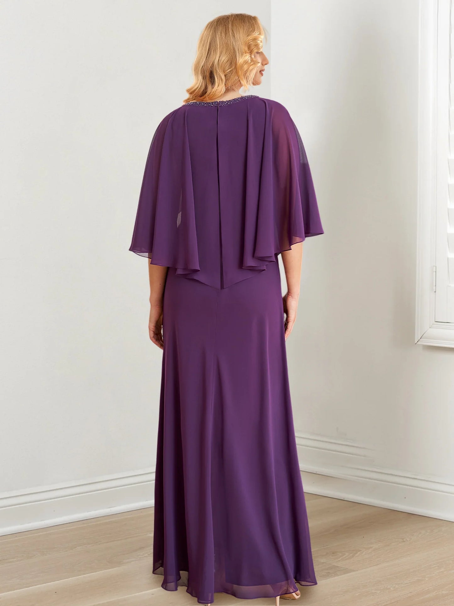 A-line/Princess V-neck to floor length mother of the bride dresses