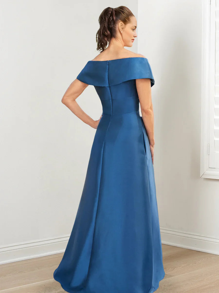 A-line/Princess and floor length style mother of the bride dress