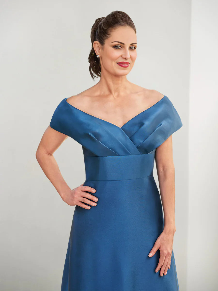A-line/Princess and floor length style mother of the bride dress