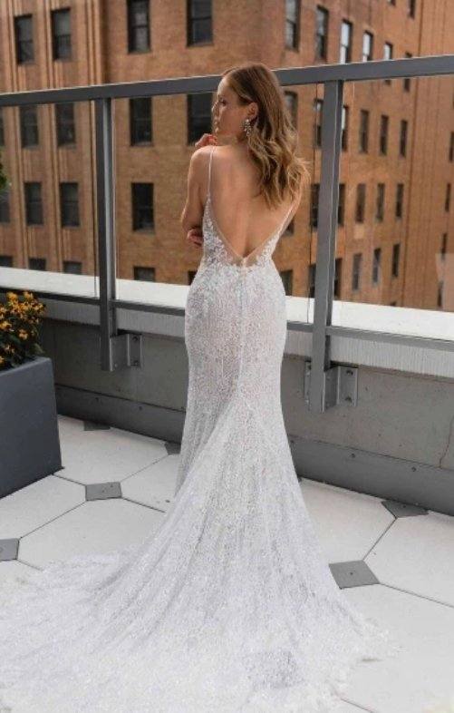 Detachable Wedding Dresses Mermaid Spaghetti Straps Tulle Lace Backless Dubai Arabic Wedding Gown Bridal Dress Vestido De Noiva - RongMoon