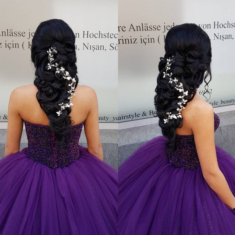Bling Bling Beading Sweetheart Ice Organza Wedding Dresses Ball Gowns