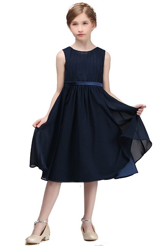 Beautiful Black Jewel Sleeveless Flower Girl Dress in Tulle