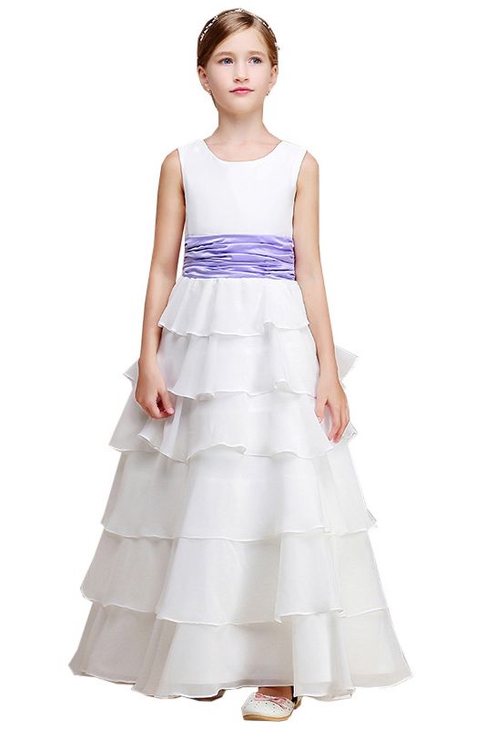 Beautiful Jewel Ankle Length Flower Girl Dress