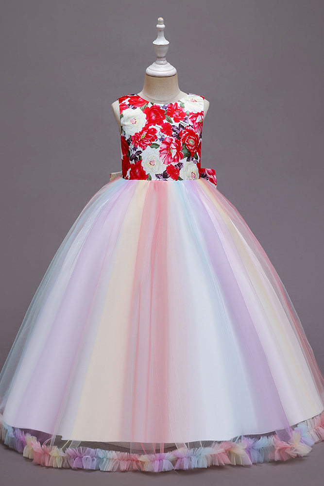 Elegant Long Princess Tulle Wedding Dress