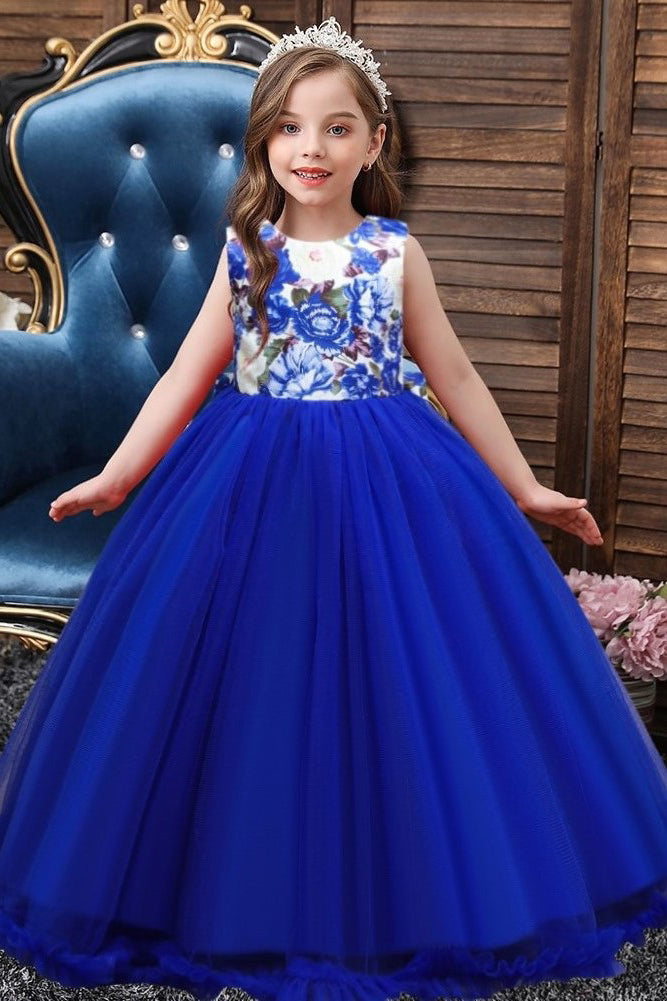 Elegant Long Princess Tulle Wedding Dress