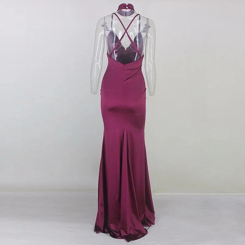 Elegant V-Neck Mermaid Prom Dresses Long Evening Gowns