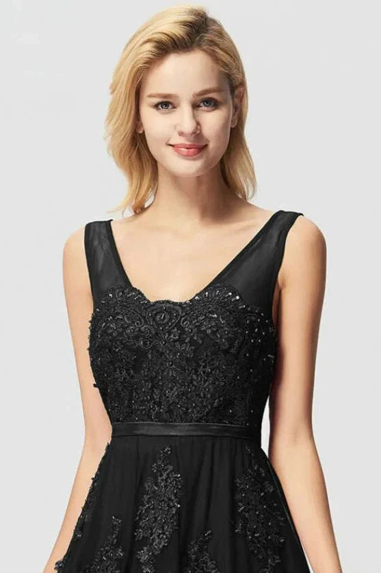 New Arrival Sleeveless Lace Appliques Long Evening Prom Dress Online