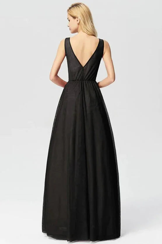 New Arrival Sleeveless Lace Appliques Long Evening Prom Dress Online