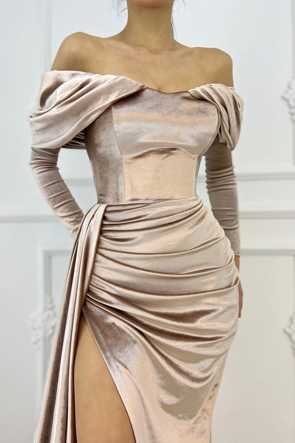 Off-The-Shoulder Sweetheart Mermaid Evening Dress
