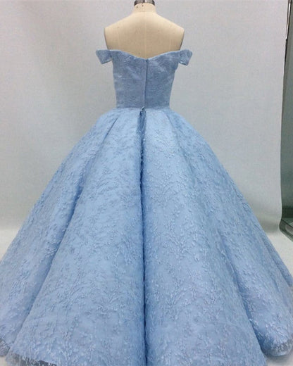 Ball Gown Lace Off The Shoulder Dresses