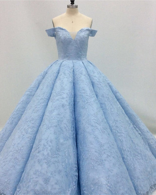 Ball Gown Lace Off The Shoulder Dresses