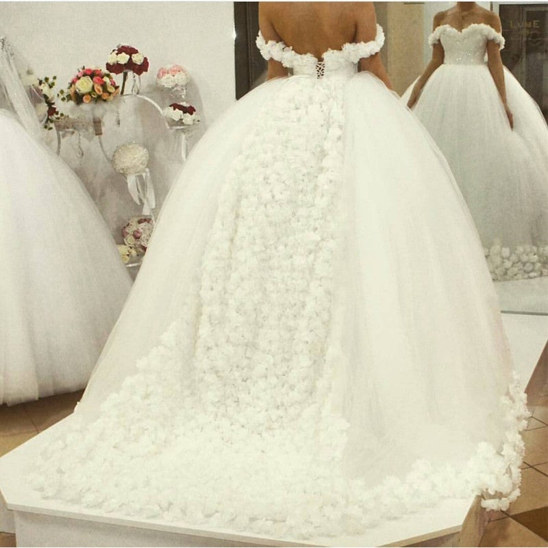 Bling Bling Sequins Beaded Sweetheart Ball Gowns Wedding Dresses