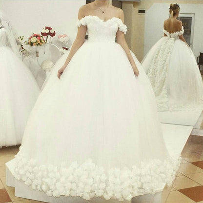 Bling Bling Sequins Beaded Sweetheart Ball Gowns Wedding Dresses