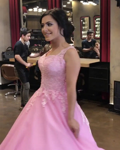 Blush Pink Wedding Dresses Tulle Ball Gown With Bow