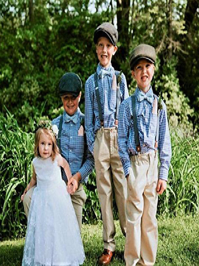 A-Line Jewel Sleeveless Flower Girl Dress with Lace and Belt