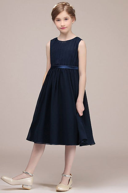 Beautiful Black Jewel Sleeveless Flower Girl Dress in Tulle