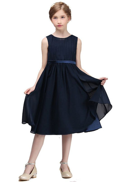Beautiful Black Jewel Sleeveless Flower Girl Dress in Tulle