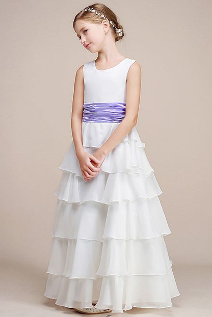Beautiful Jewel Ankle Length Flower Girl Dress