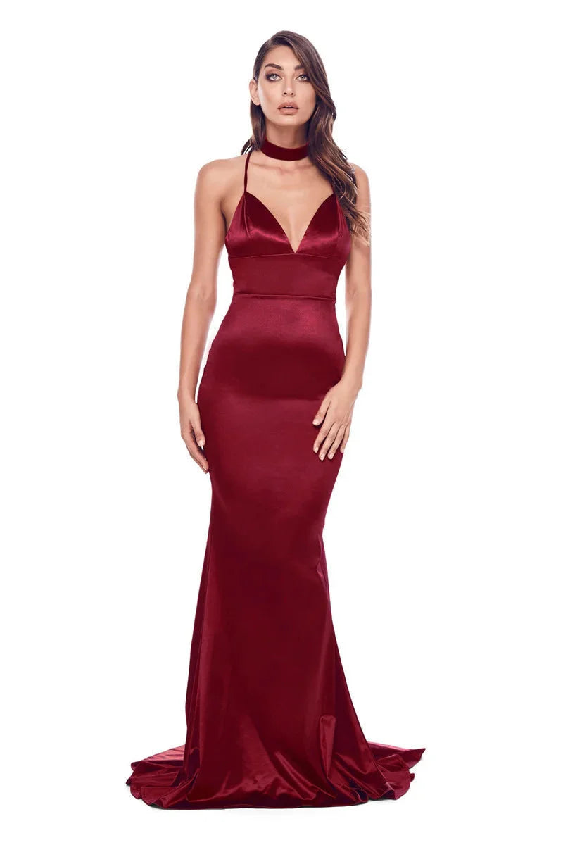 Elegant V-Neck Mermaid Prom Dresses Long Evening Gowns