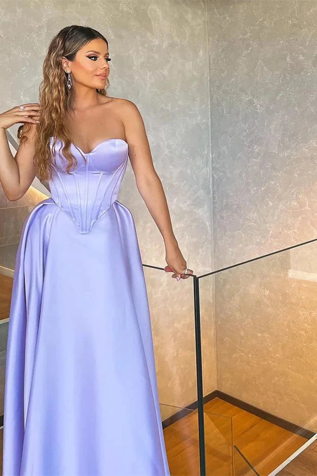 Glamorous Sweetheart Lilac Long Evening Dress Online