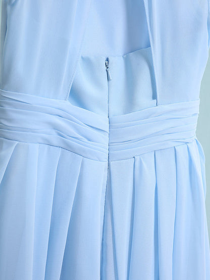 Jewel Sleeveless Knee Length Flower Girl Dress with Tulle