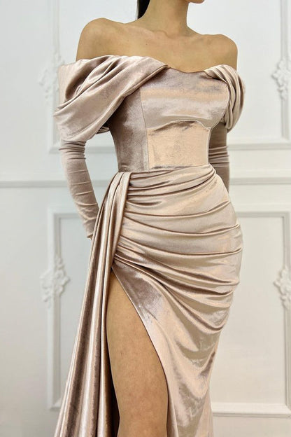 Off-The-Shoulder Sweetheart Mermaid Evening Dress