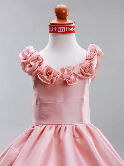 Princess A-Line Floor Length Boho Flower Girl Dresses